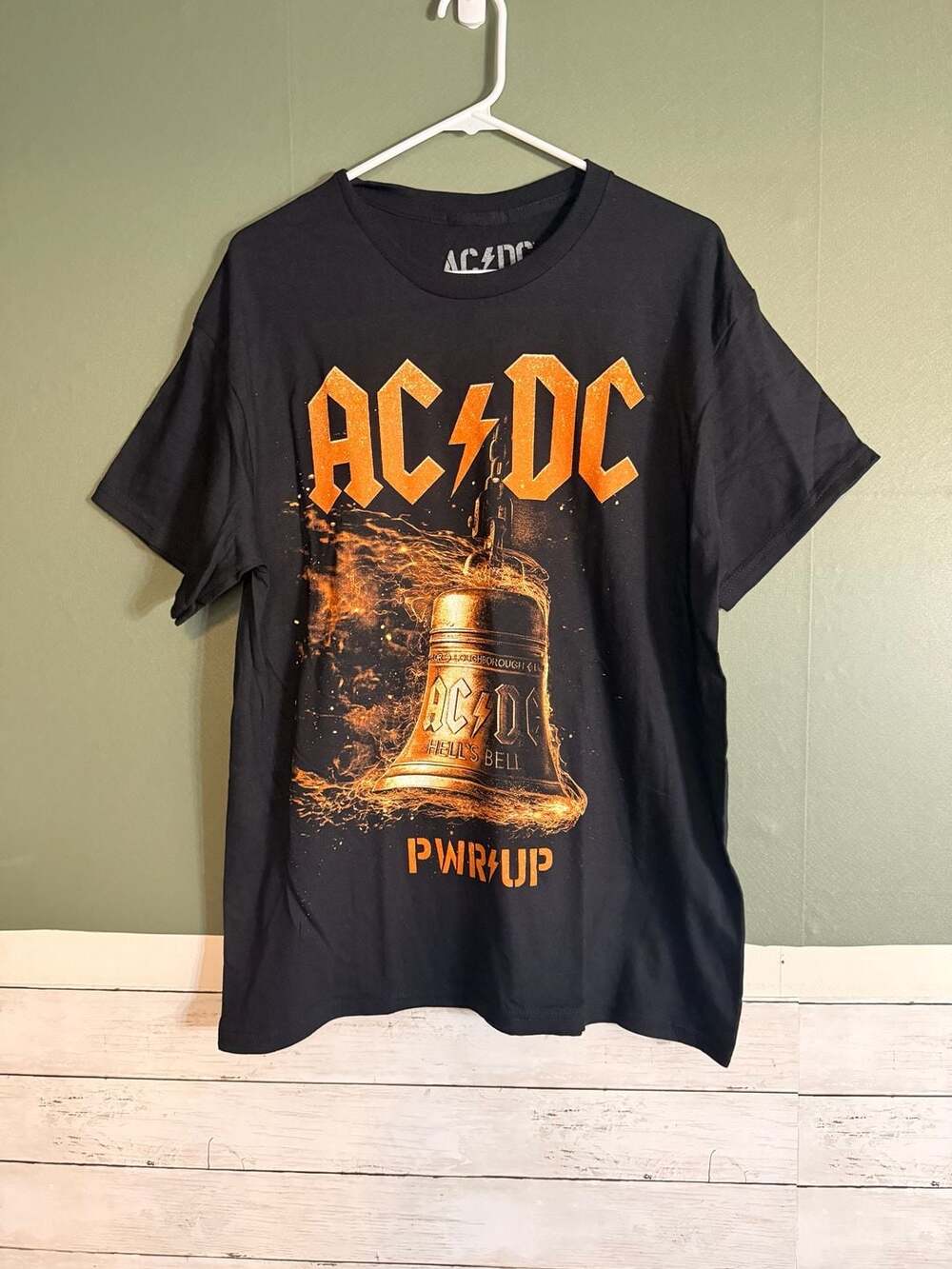 AC/DC Hells Bells Lightning PWR UP EU Tour 2025 Black T-Shirt